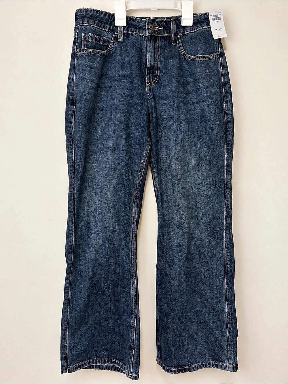 Hollister Curvy Mid-Rise Baggy Jeans in Blue Waist 27 Short